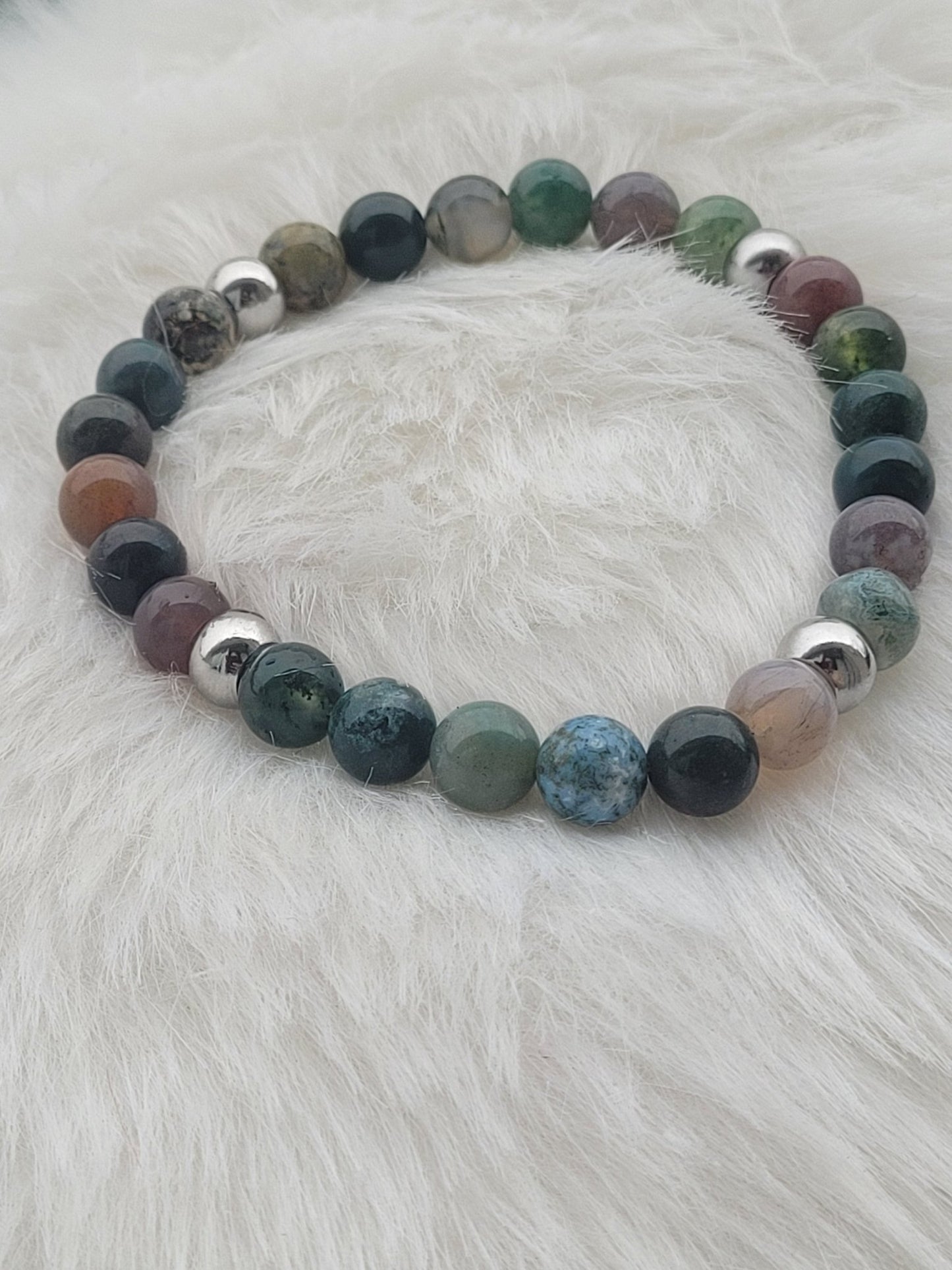 Unisex Indian Agate Bracelet - Daonna Designs