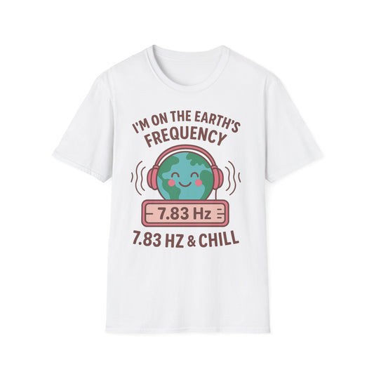 Earth's Frequency Unisex T-Shirt, Relaxing Vibe Tee, Music Lover Gift, Chill Shirt, Eco-Friendly Apparel