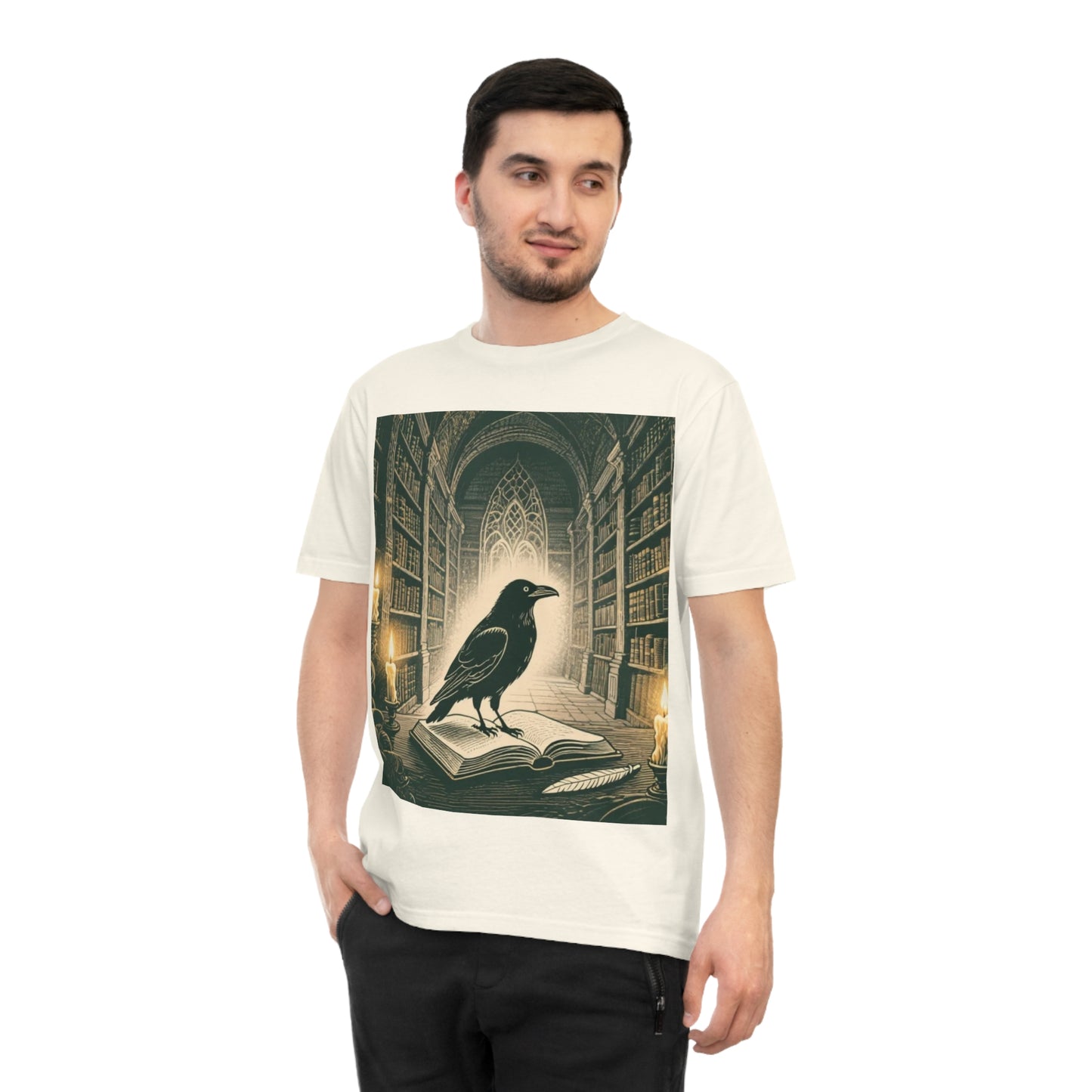 Gothic Library Unisex T-shirt | Dark Academia Vibes | Gothic Aesthetic | Halloween Theme TShirt