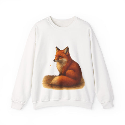 Cozy Fox Sweatshirt, Cute Animal Crewneck, Gift for Animal Lovers, Casual Fall Apparel, Art-Inspired Clothing