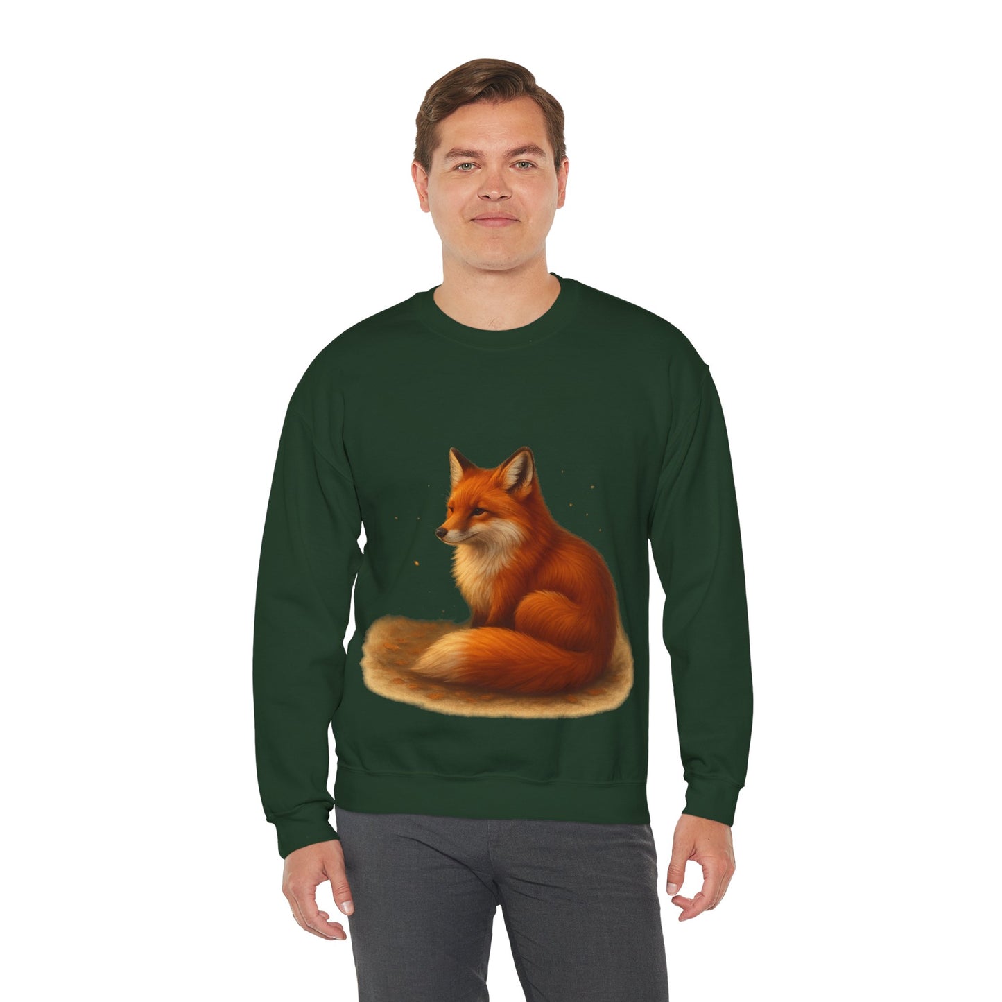 Cozy Fox Sweatshirt, Cute Animal Crewneck, Gift for Animal Lovers, Casual Fall Apparel, Art-Inspired Clothing