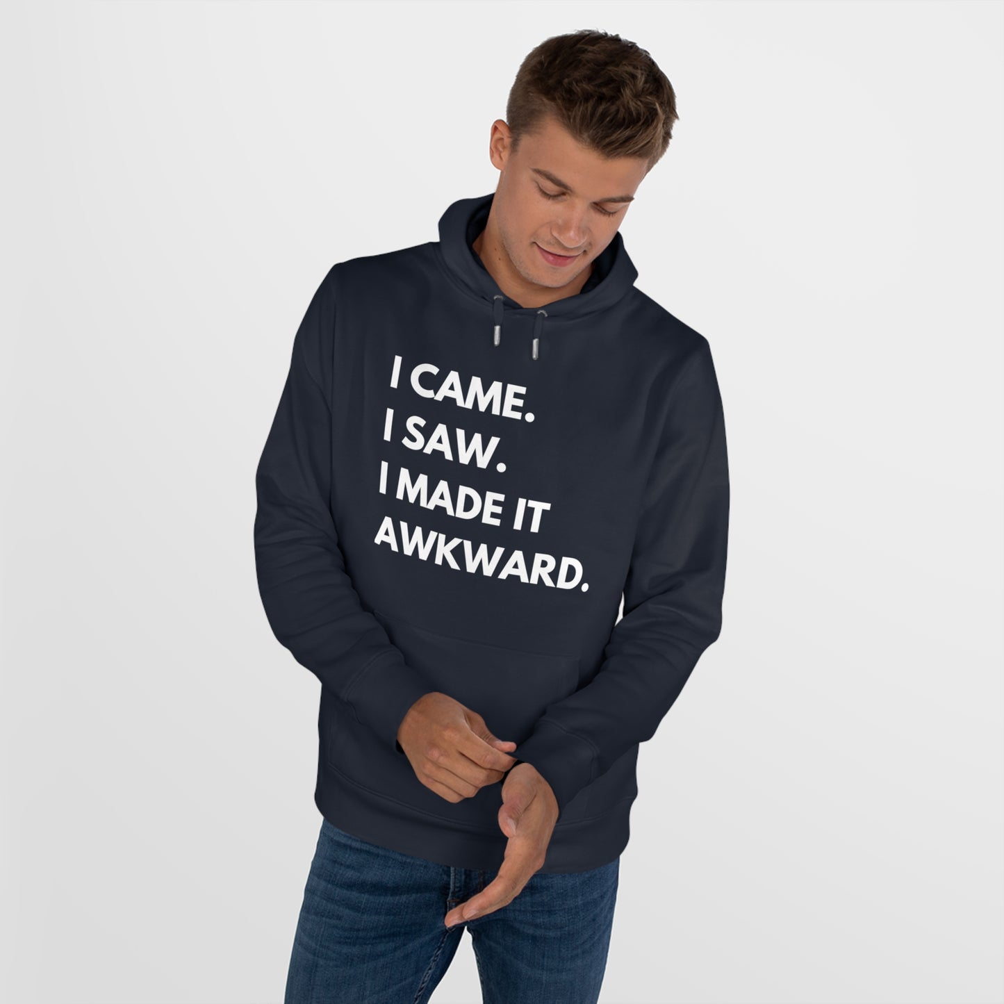 Humorous King Hooded Sweatshirt, Funny Hoodie, Gift for Friends, Casual Wear, Comfortable Sweatshirt, Unique Hoodie Design