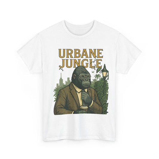 Professor Gorilla Art Tee | Urbane Jungle – Quirky City |Jungle Pun T-Shirt | Daonna Apparel
