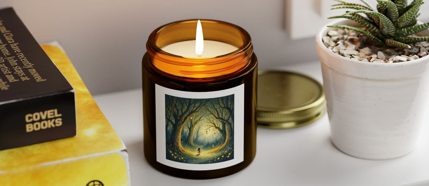 “Whispers of the Velvet Grove” - scented coconut wax candle