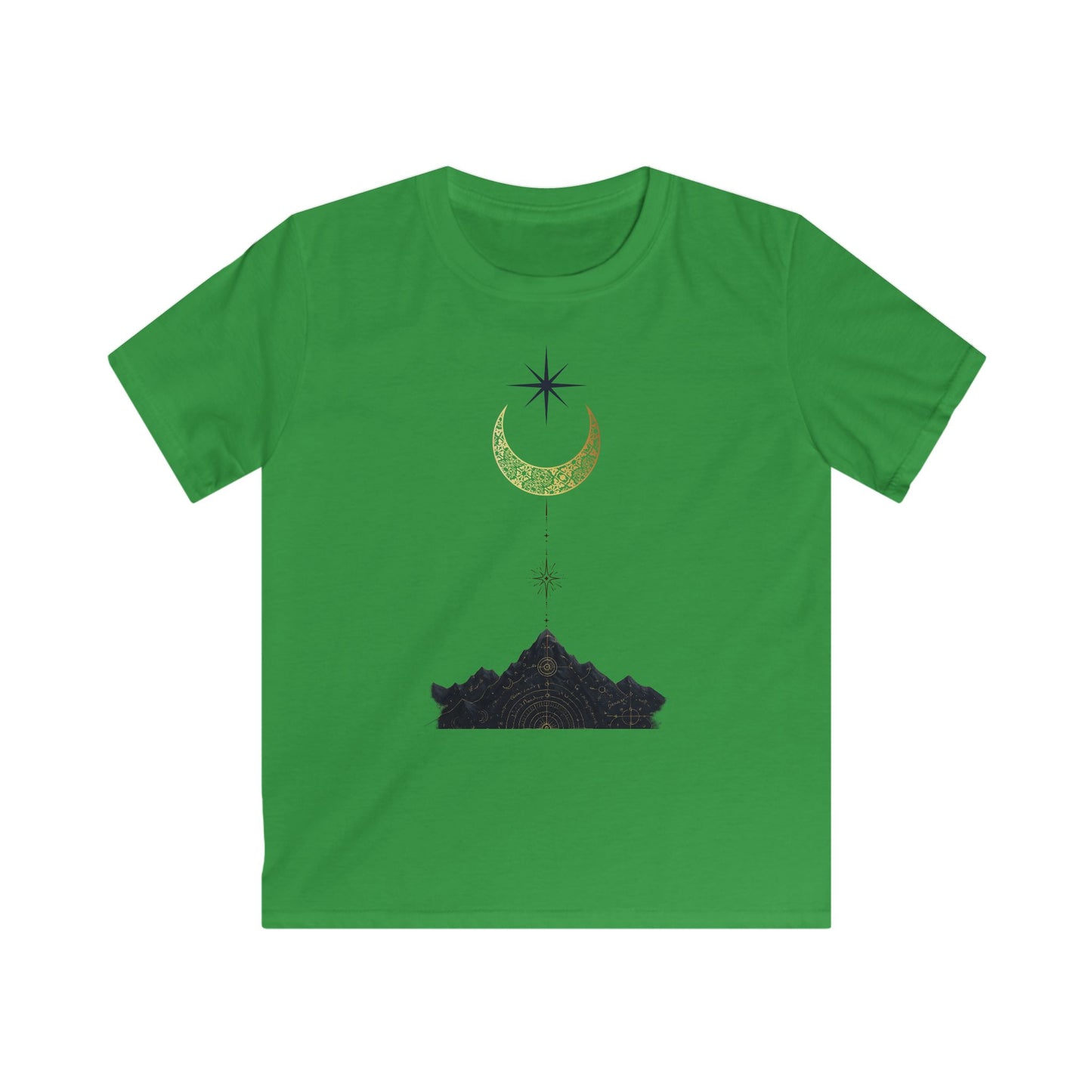Celestial Adventure Kids Tee, Exploration T-Shirt, Nature Lover Gift, Star and Moon Design, Outdoor Fun Clothing