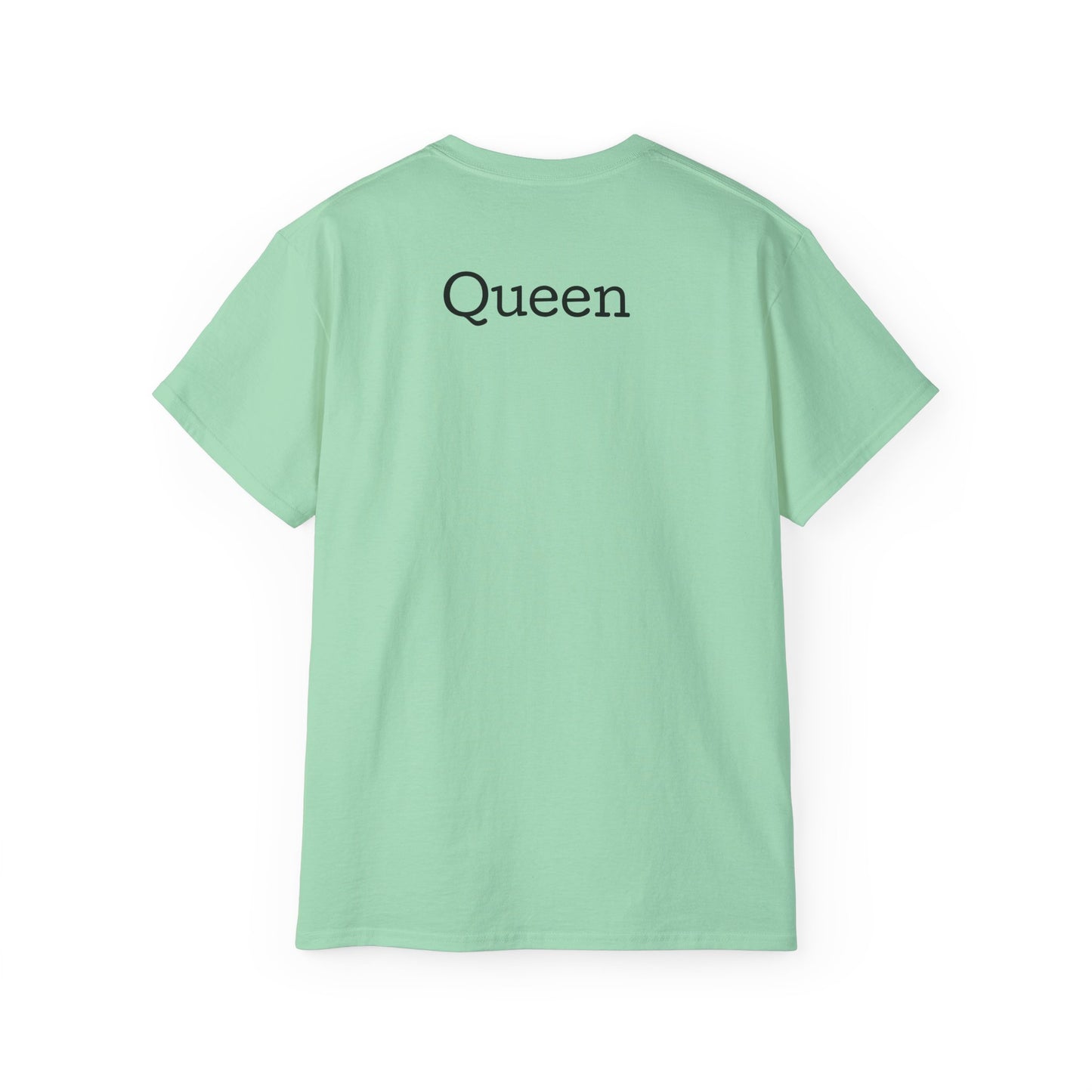 Queen Coffee Humor Tee, Unisex T-Shirt, Gift for Her, Funny Coffee Lover Shirt, Birthday Gift, Casual Everyday Wear
