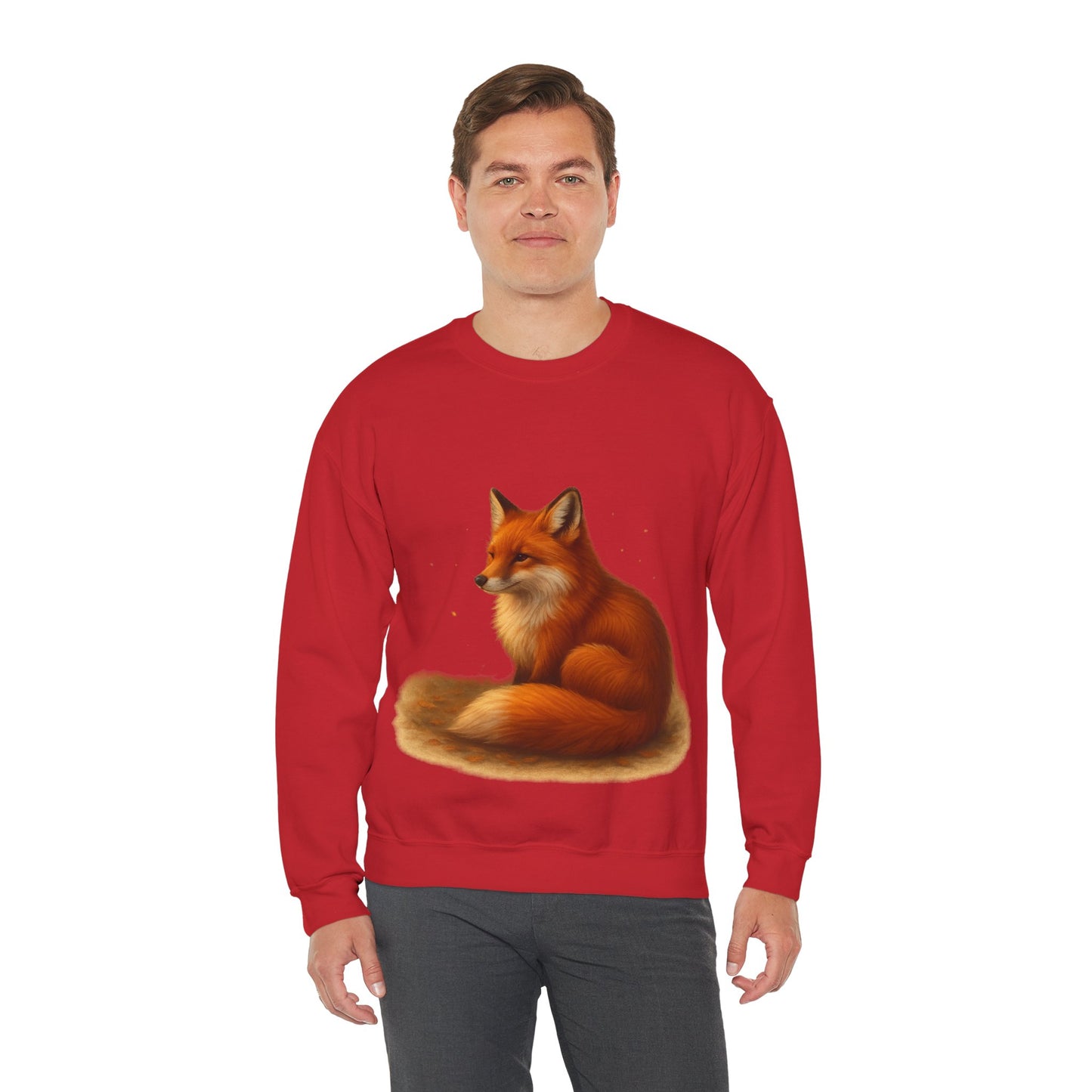 Cozy Fox Sweatshirt, Cute Animal Crewneck, Gift for Animal Lovers, Casual Fall Apparel, Art-Inspired Clothing
