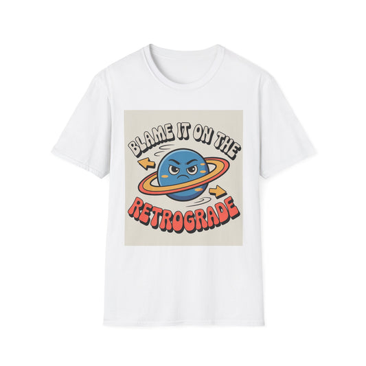 Mercury Retrograde Cosmic Excuse Unisex T-Shirt, Astrology Lover Graphic Tee, Planet Wink Apparel, Quirky Cosmic Sass Top, Funny Zodiac Gift