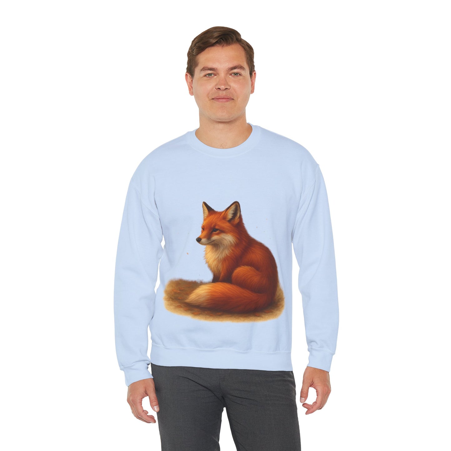 Cozy Fox Sweatshirt, Cute Animal Crewneck, Gift for Animal Lovers, Casual Fall Apparel, Art-Inspired Clothing