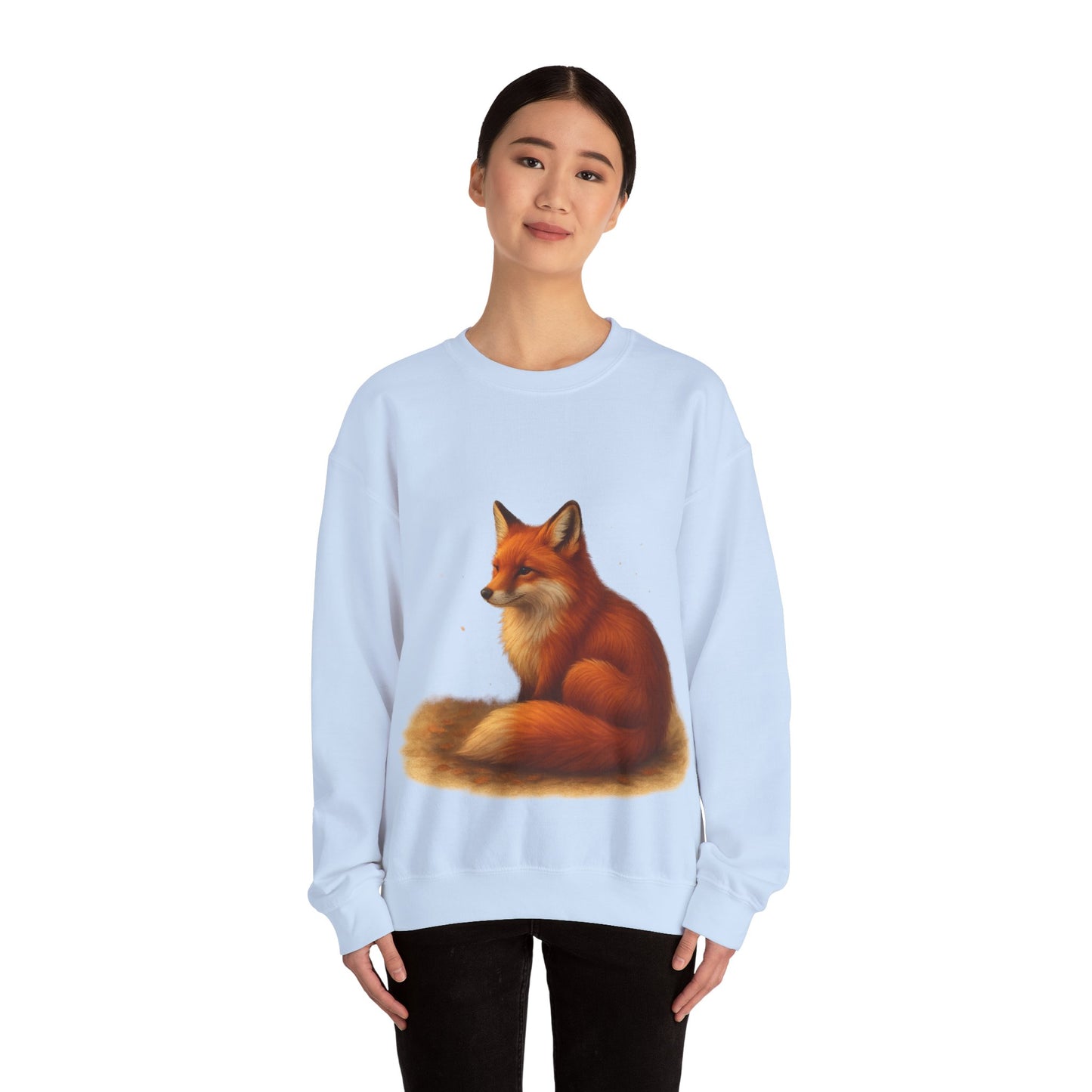 Cozy Fox Sweatshirt, Cute Animal Crewneck, Gift for Animal Lovers, Casual Fall Apparel, Art-Inspired Clothing