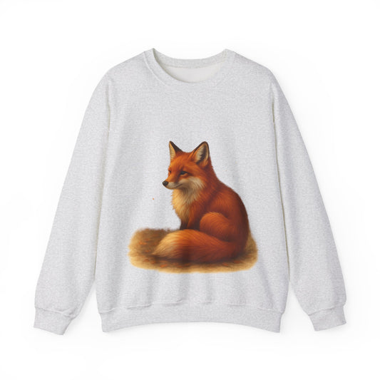 Cozy Fox Sweatshirt, Cute Animal Crewneck, Gift for Animal Lovers, Casual Fall Apparel, Art-Inspired Clothing