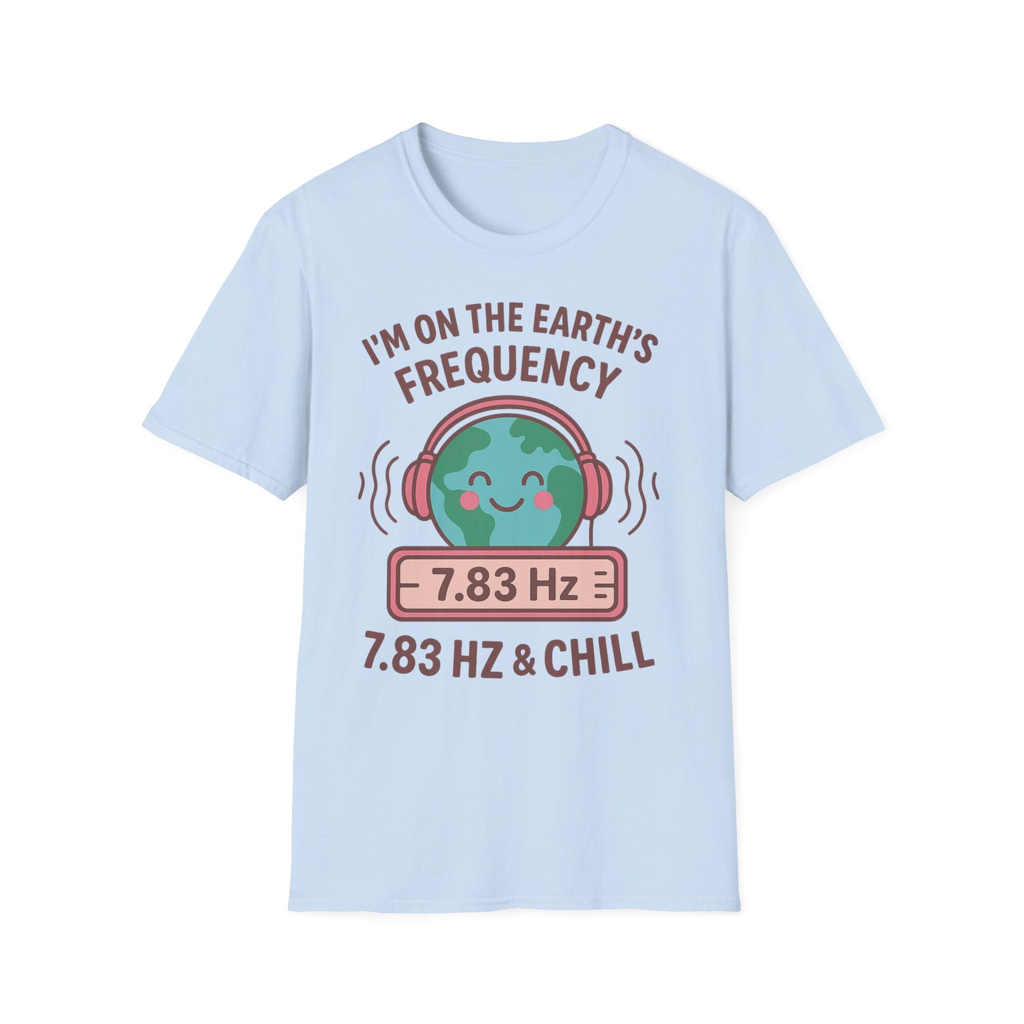 Earth's Frequency Unisex T-Shirt, Relaxing Vibe Tee, Music Lover Gift, Chill Shirt, Eco-Friendly Apparel