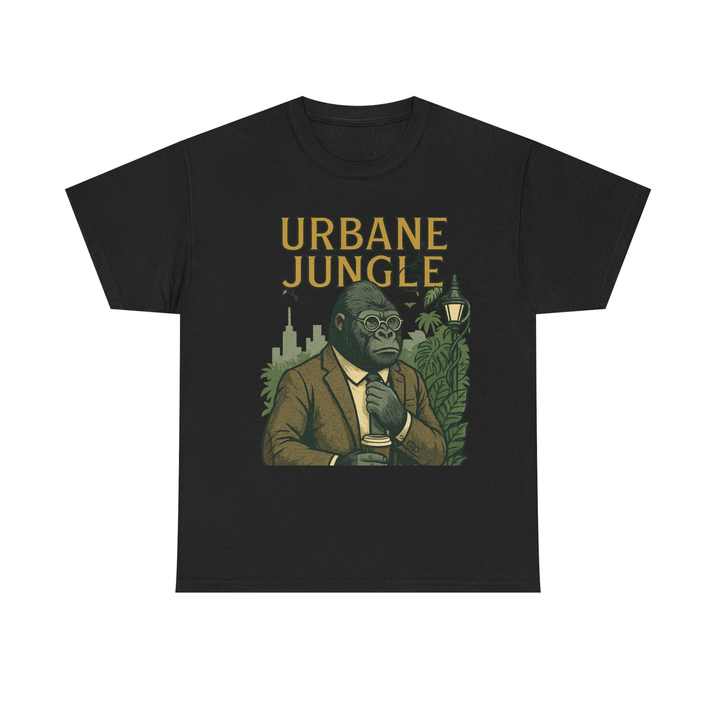 Professor Gorilla Art Tee | Urbane Jungle – Quirky City |Jungle Pun T-Shirt | Daonna Apparel