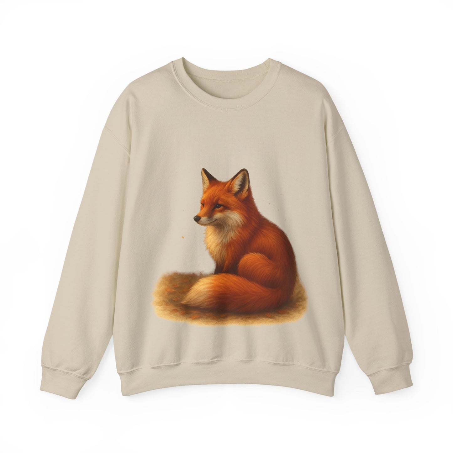 Cozy Fox Sweatshirt, Cute Animal Crewneck, Gift for Animal Lovers, Casual Fall Apparel, Art-Inspired Clothing