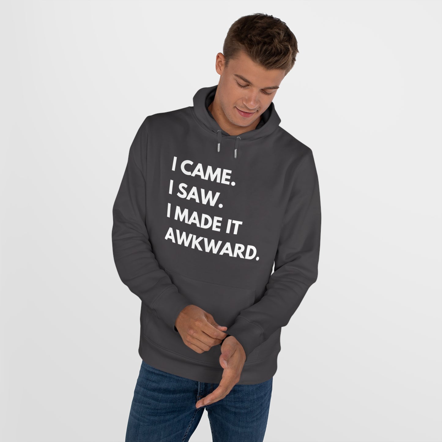 Humorous King Hooded Sweatshirt, Funny Hoodie, Gift for Friends, Casual Wear, Comfortable Sweatshirt, Unique Hoodie Design