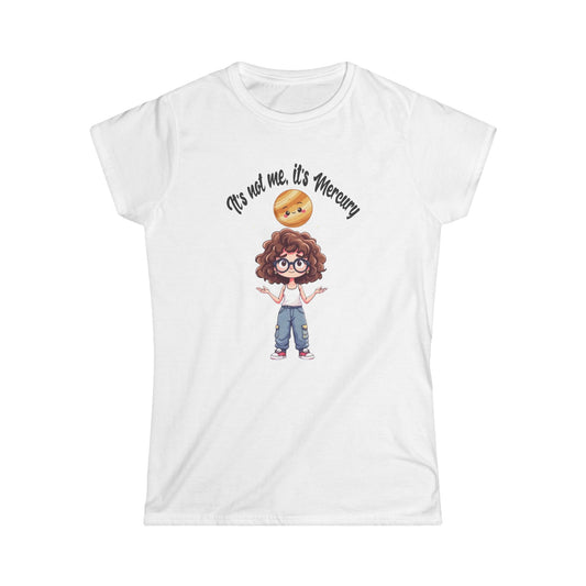 Cute Chibi Shirt for Astrology Fans, Mercury Retrograde, Kawaii Tee, Soft Pastel, Vibe Checker, Cosmic Charm, Playful Tee
