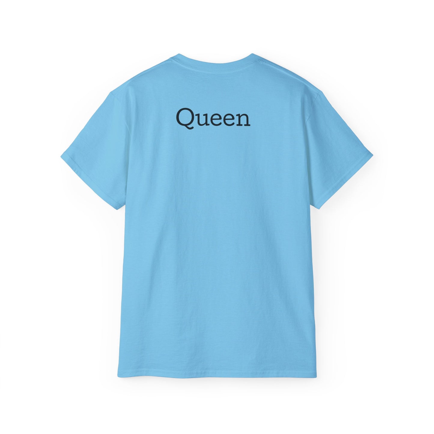 Queen Coffee Humor Tee, Unisex T-Shirt, Gift for Her, Funny Coffee Lover Shirt, Birthday Gift, Casual Everyday Wear
