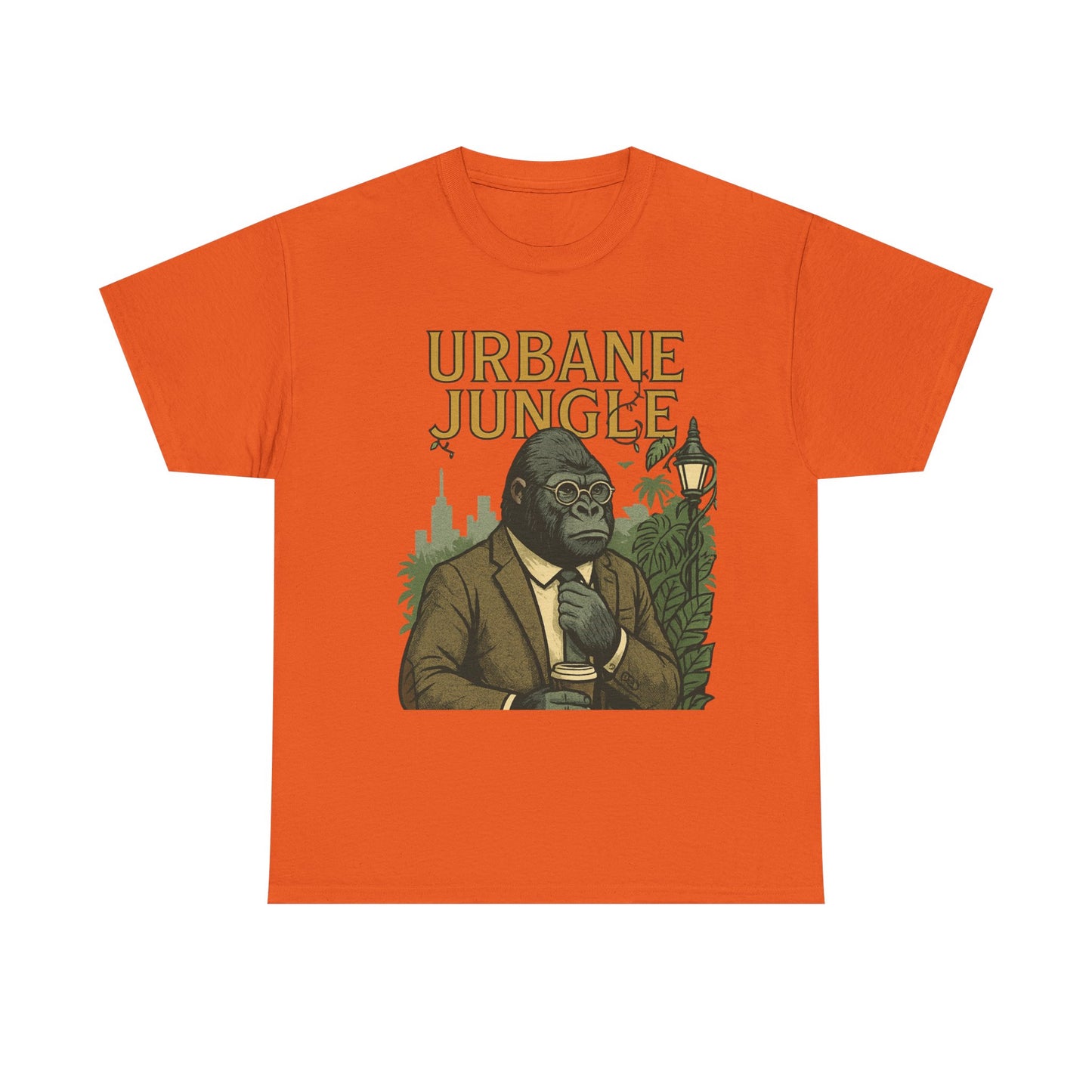 Professor Gorilla Art Tee | Urbane Jungle – Quirky City |Jungle Pun T-Shirt | Daonna Apparel