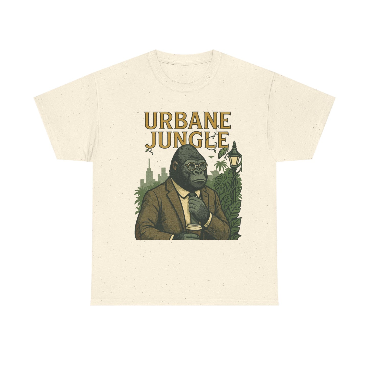 Professor Gorilla Art Tee | Urbane Jungle – Quirky City |Jungle Pun T-Shirt | Daonna Apparel