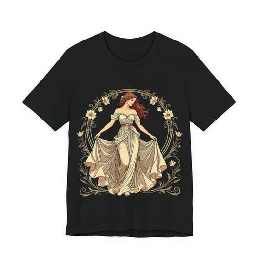 Art Deco Goddess T-Shirt – Luxe Vintage Muse – Glamorous Statement Tee