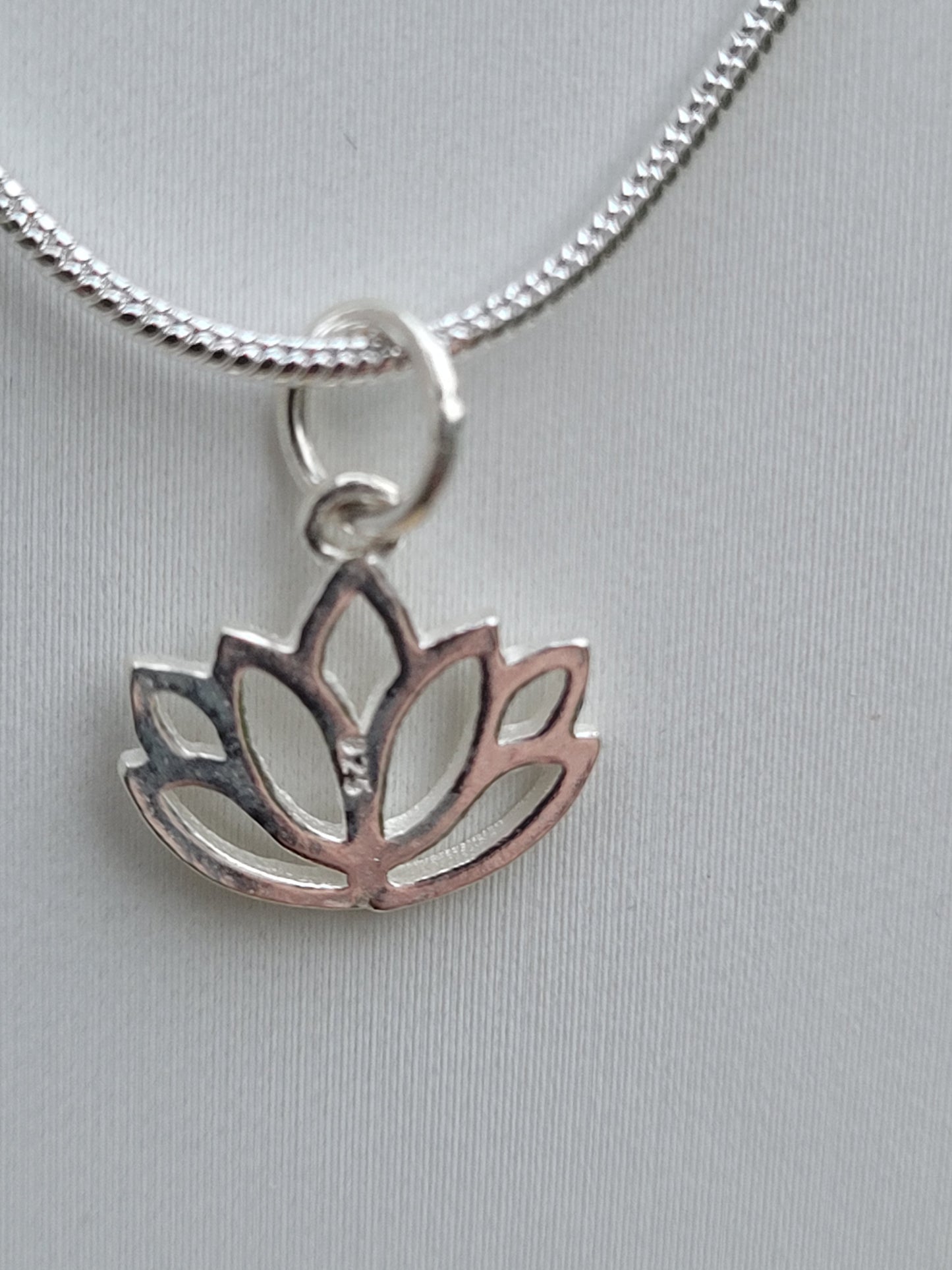 Sterling Silver Lotus Necklace