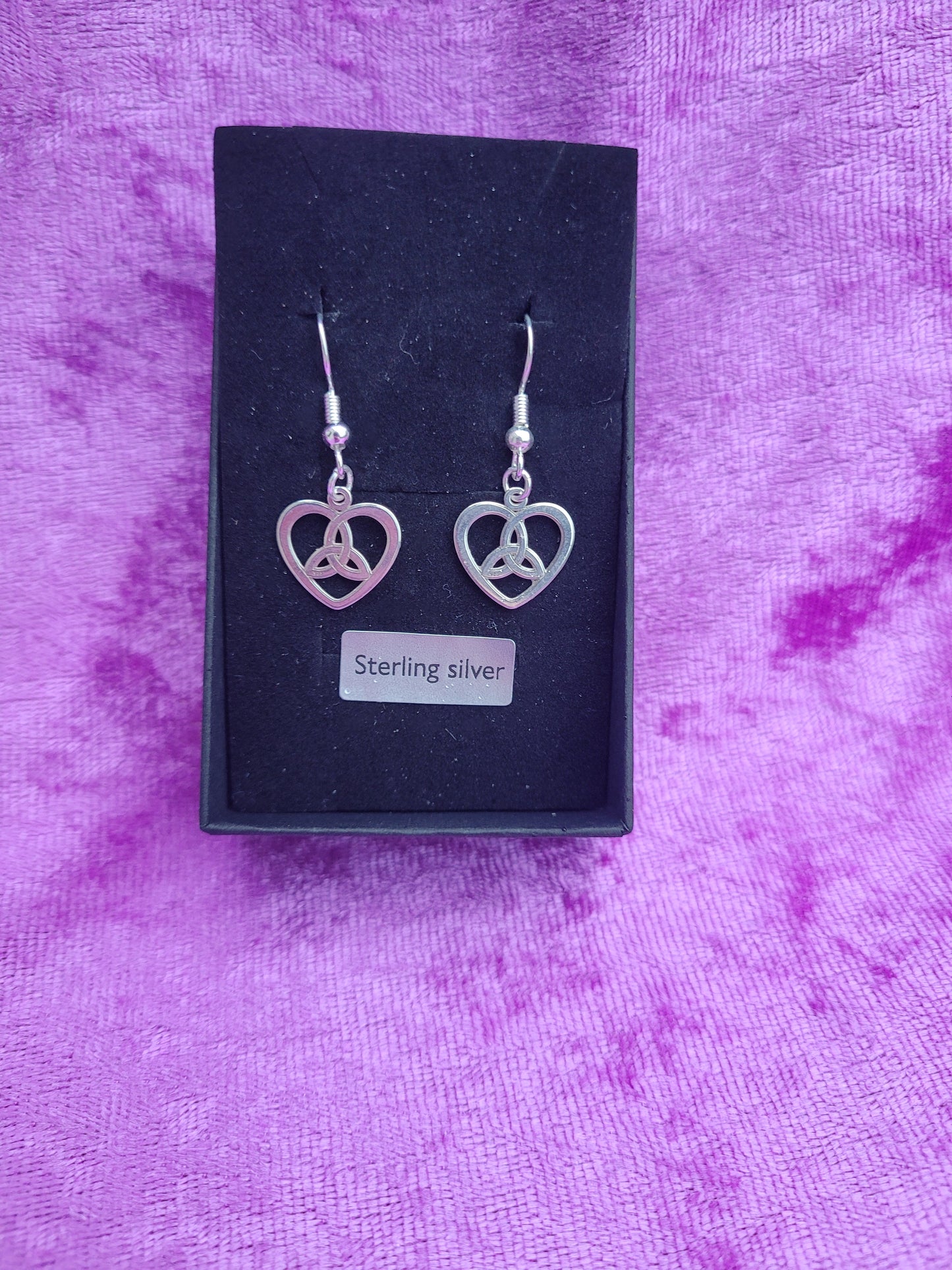 Triquetra Heart Earrings