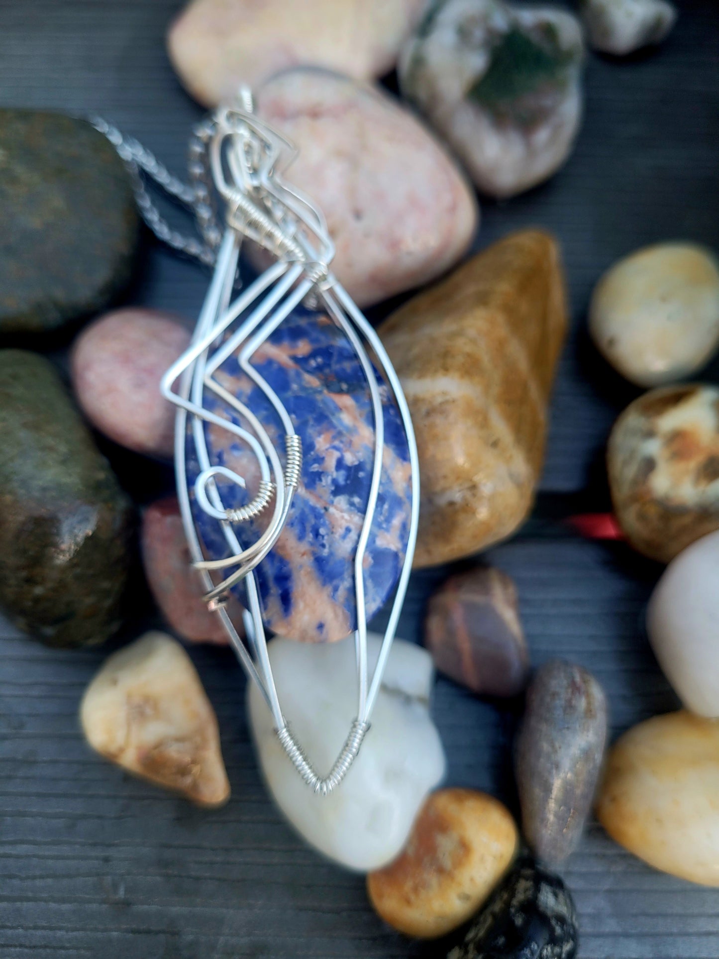 Sodalite Unisex Pendant