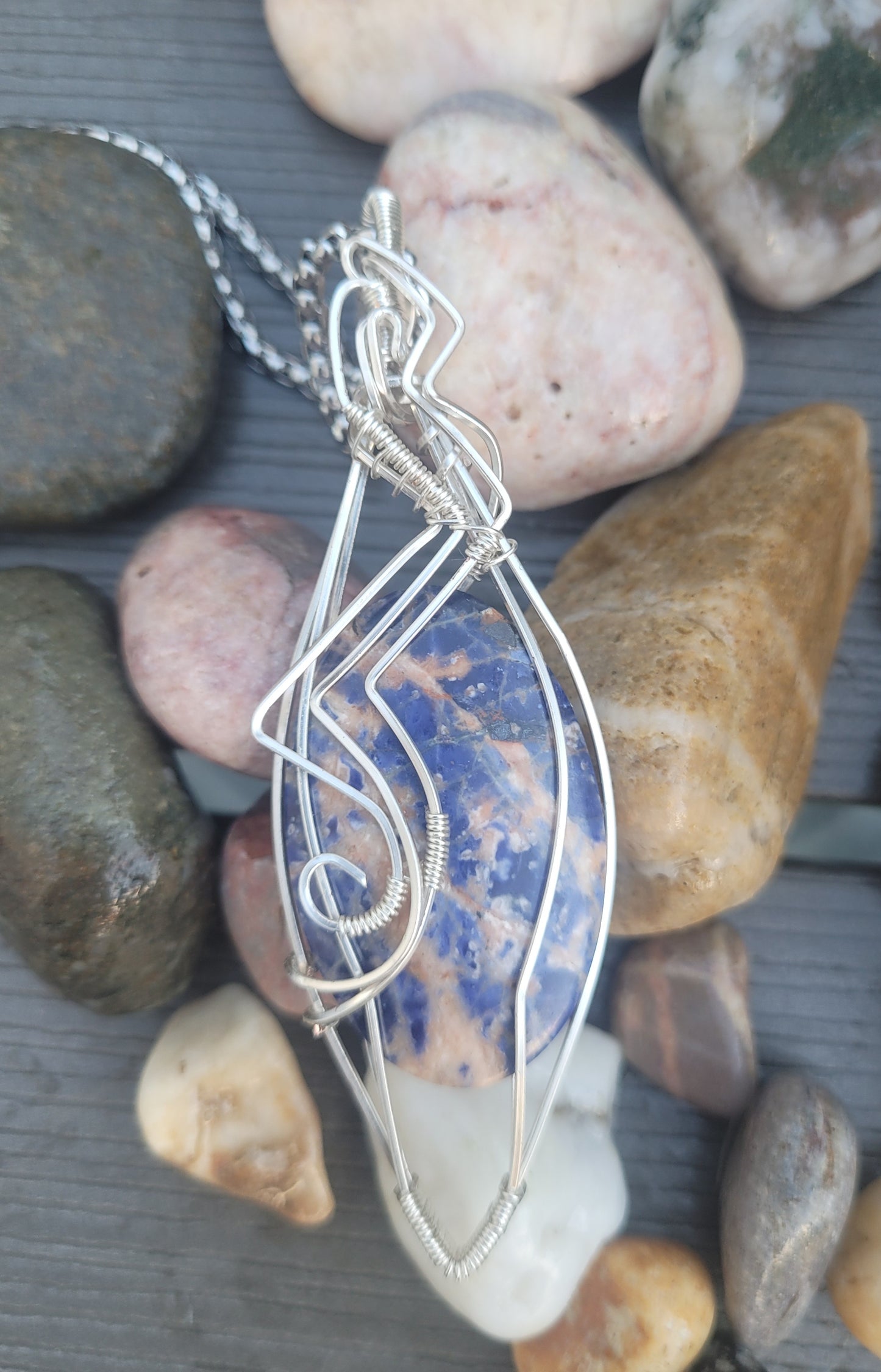 Sodalite Unisex Pendant