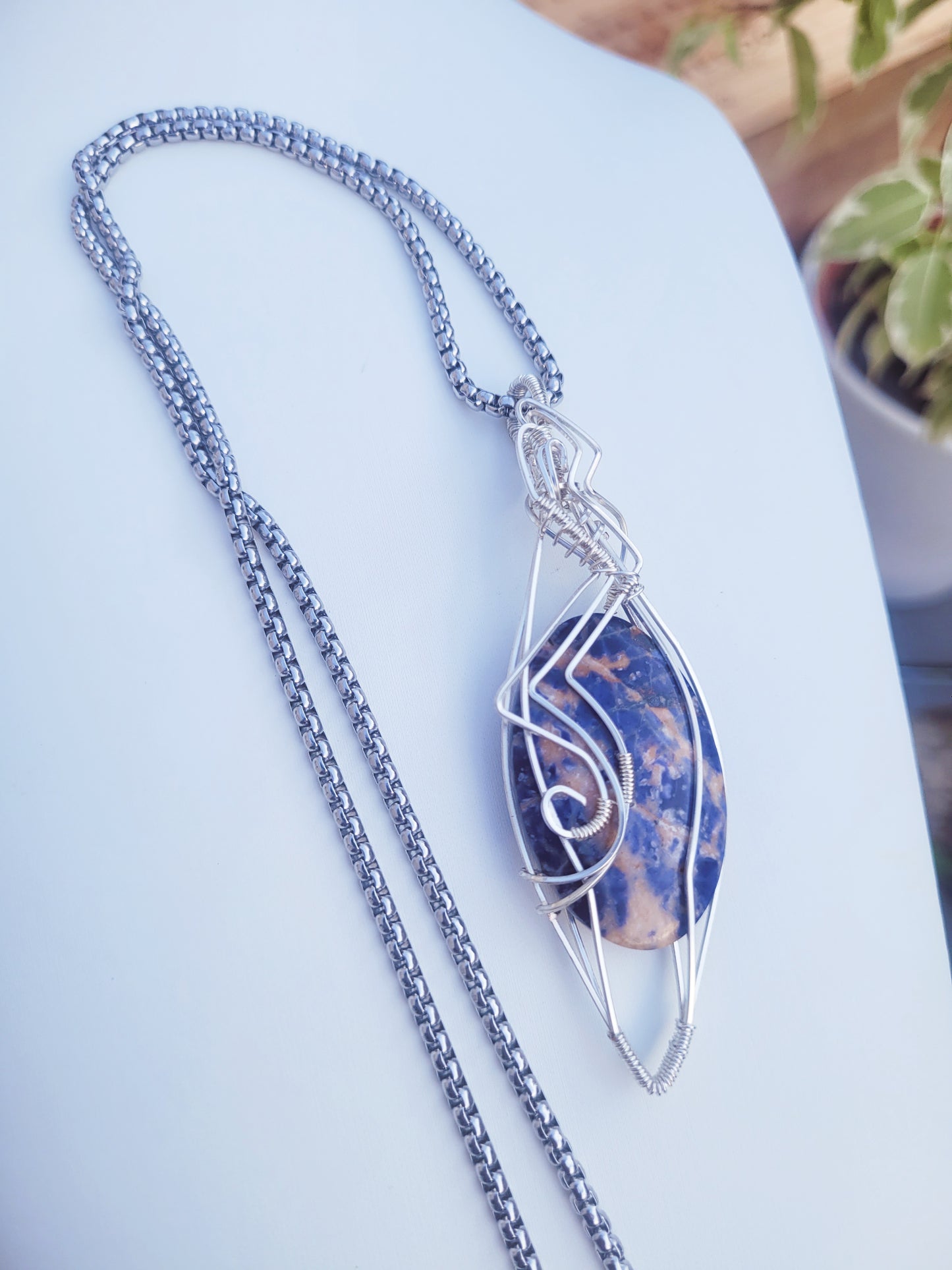 Sodalite Unisex Pendant