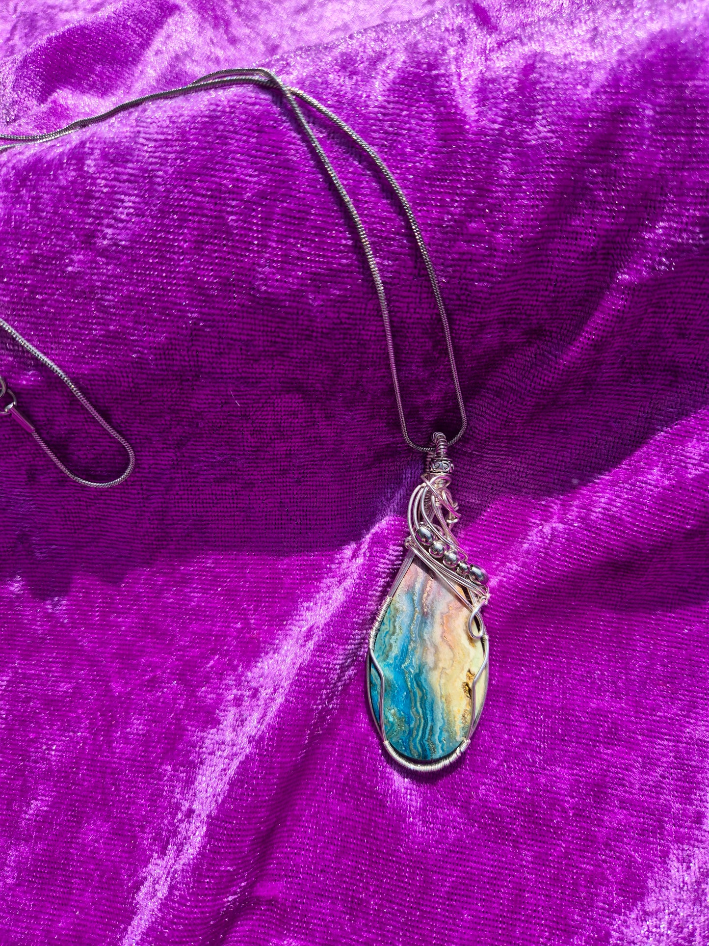 Crazy Lace Agate Necklace