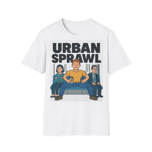 Urban Sprawl Unisex Softstyle T-Shirt - Urban Life Tee, Streetwear, Casual Wear, Gift for City Lovers, Graphic Novelty Shirt