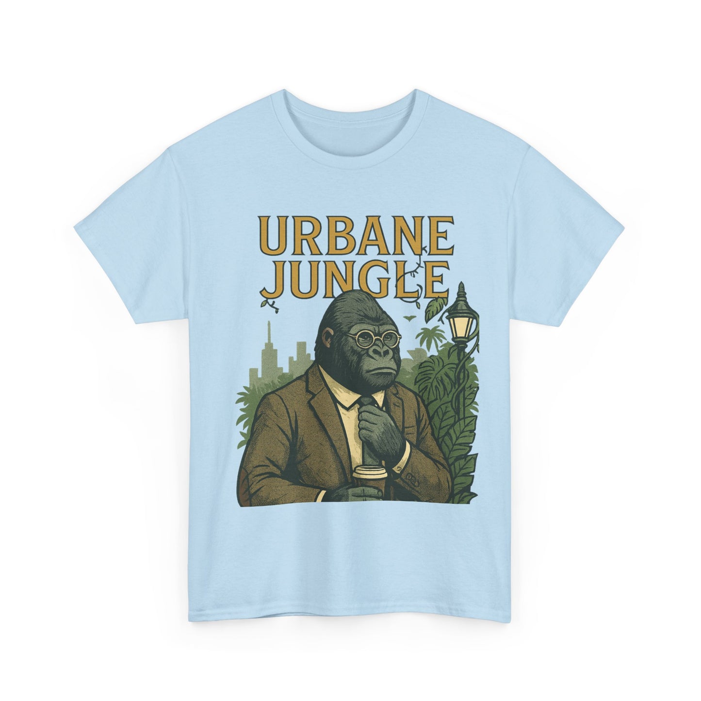 Professor Gorilla Art Tee | Urbane Jungle – Quirky City |Jungle Pun T-Shirt | Daonna Apparel