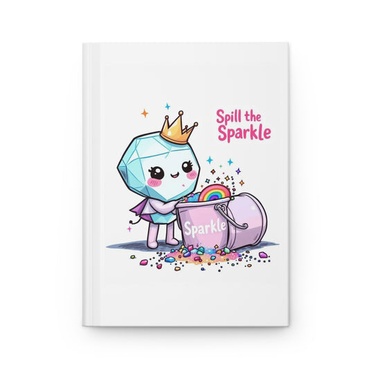 Spill the Sparkle - Cute Kawaii Notebook | Back to School Essential | Sparkling Princess Journal