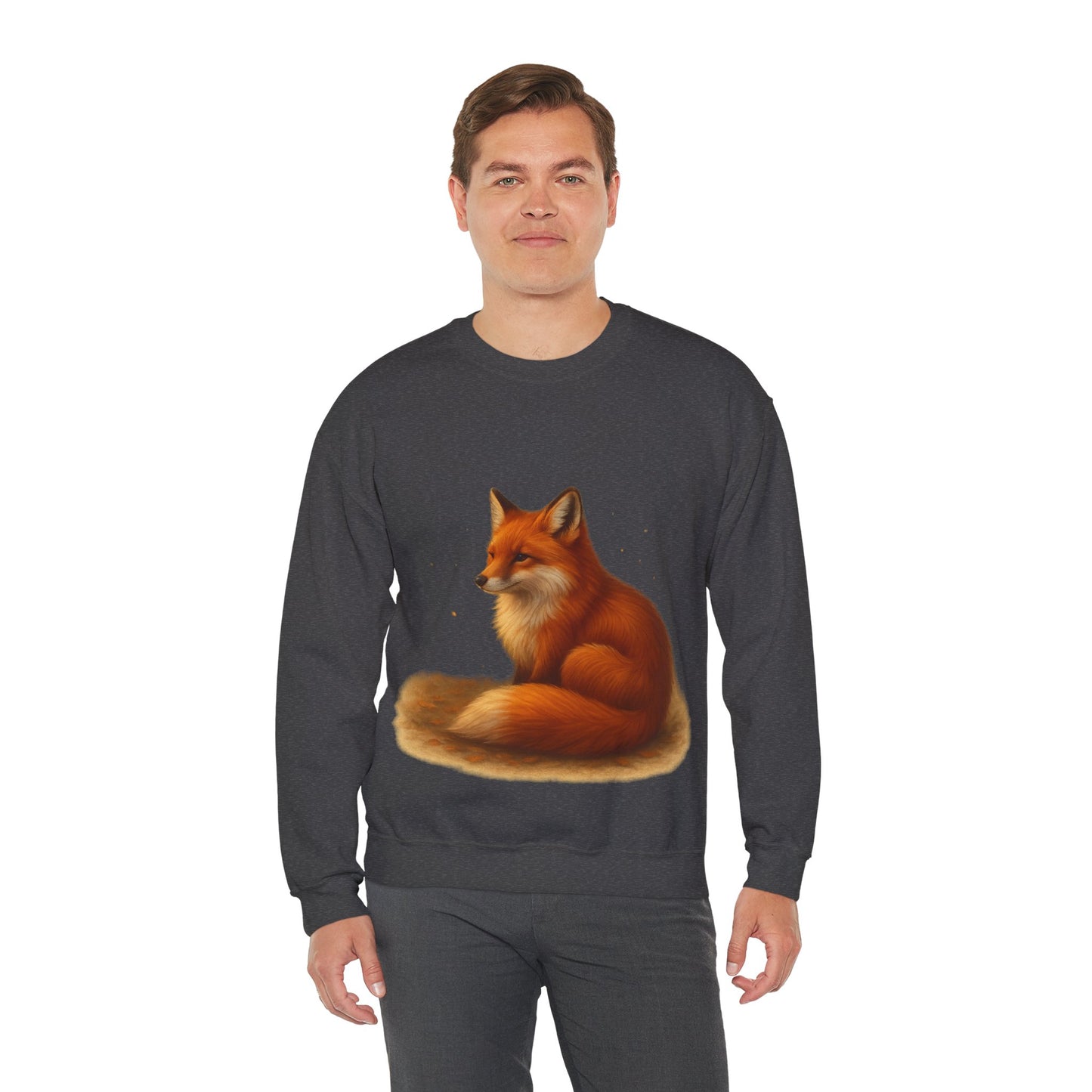 Cozy Fox Sweatshirt, Cute Animal Crewneck, Gift for Animal Lovers, Casual Fall Apparel, Art-Inspired Clothing