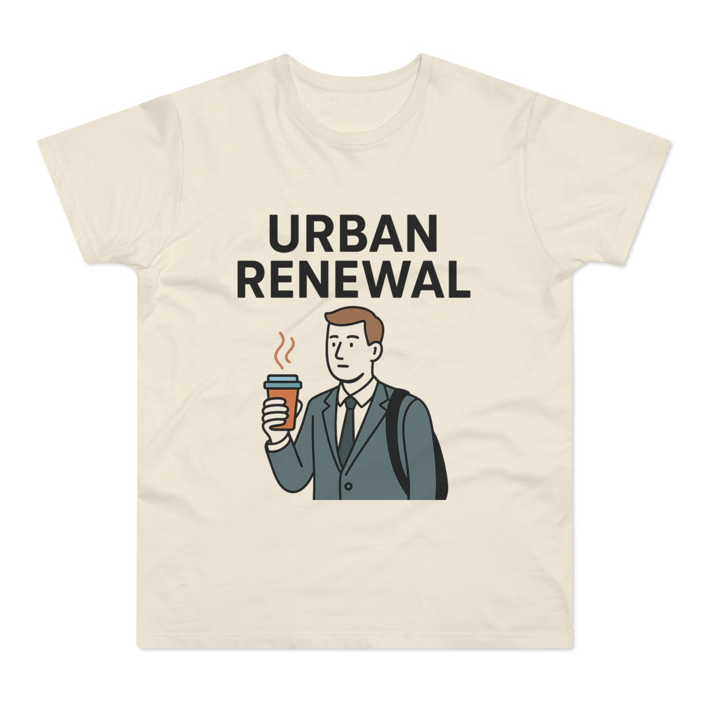 Funny Pun T-Shirt - Urban Renewal - Caffeine Fix, Funny Hipster Vibes, Men's Tee, Coffee Lovers Gift, Graphic Tee
