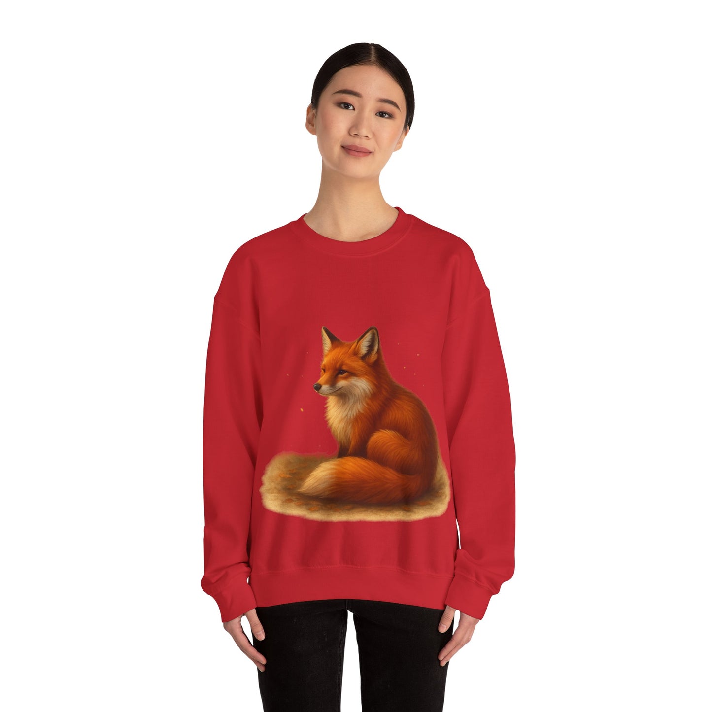 Cozy Fox Sweatshirt, Cute Animal Crewneck, Gift for Animal Lovers, Casual Fall Apparel, Art-Inspired Clothing