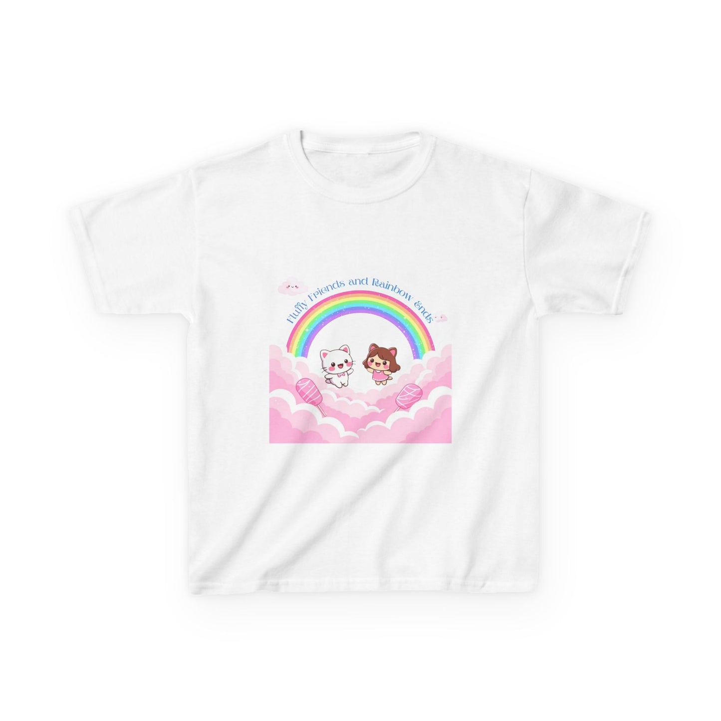 Rainbow Dreams Kids Tee, Cute Kids T-Shirt, Fun Summer Tee, Pastel Rainbow Shirt, Gift for Kids, Birthday Outfit