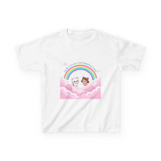 Rainbow Dreams Kids Tee, Cute Kids T-Shirt, Fun Summer Tee, Pastel Rainbow Shirt, Gift for Kids, Birthday Outfit