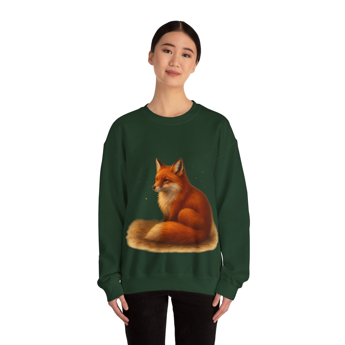 Cozy Fox Sweatshirt, Cute Animal Crewneck, Gift for Animal Lovers, Casual Fall Apparel, Art-Inspired Clothing