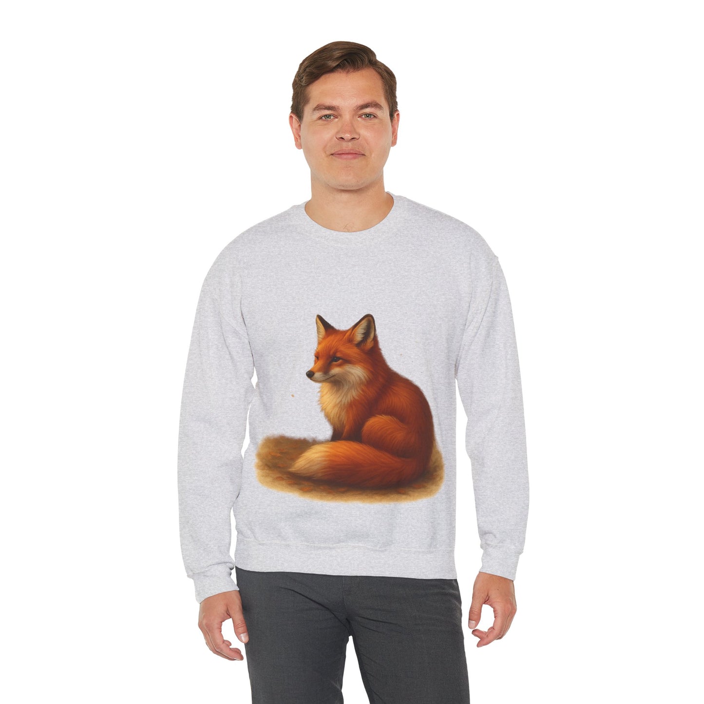 Cozy Fox Sweatshirt, Cute Animal Crewneck, Gift for Animal Lovers, Casual Fall Apparel, Art-Inspired Clothing
