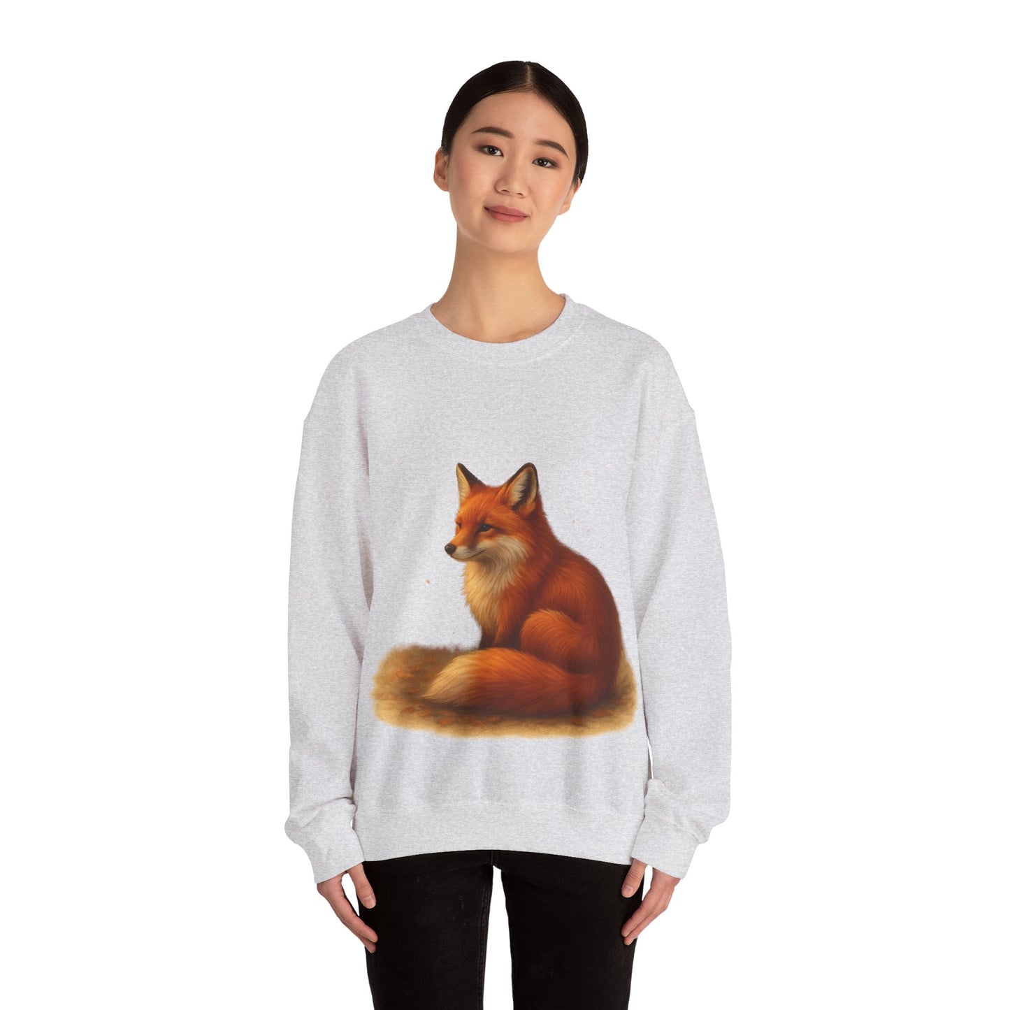 Cozy Fox Sweatshirt, Cute Animal Crewneck, Gift for Animal Lovers, Casual Fall Apparel, Art-Inspired Clothing