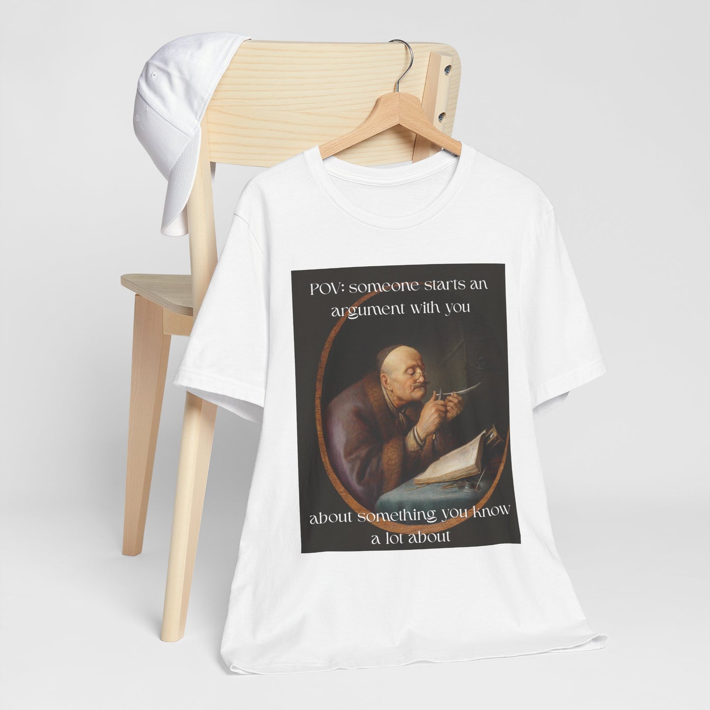POV: Argument Expert Meme Tee – Classical Art Funny T-Shirt for Know-It-Alls, Scholars & Sass Masters