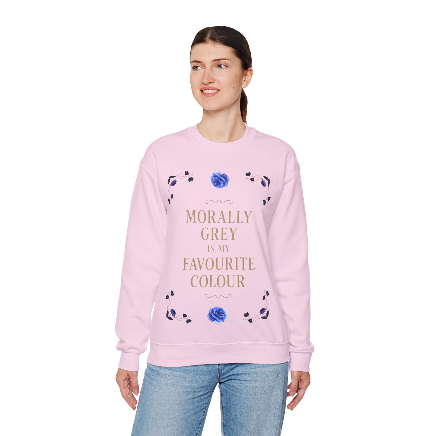 Morally Grey Is My Favourite Colour | Dark Academia Sweatshirt | Cozy Ethical Unisex Pullover