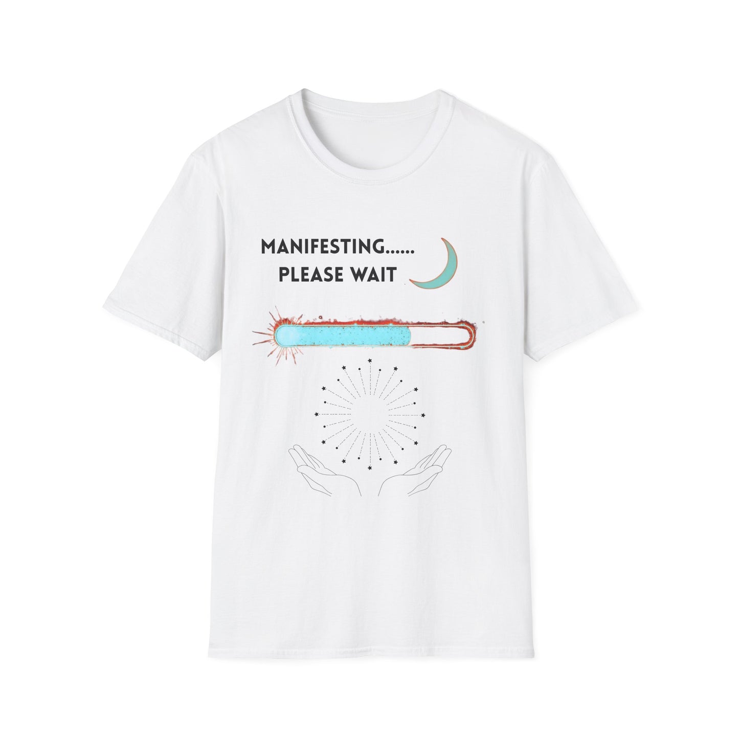 Funny Spiritual Vibes T-Shirt, Manifesting Please Wait Shirt, Sarcastic Meditation Tee, Spiritual Humor Top, Zen Yoga Clothing