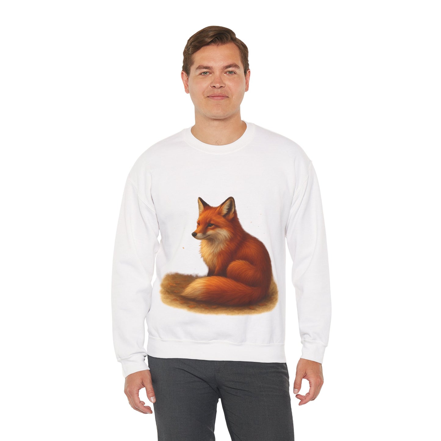 Cozy Fox Sweatshirt, Cute Animal Crewneck, Gift for Animal Lovers, Casual Fall Apparel, Art-Inspired Clothing