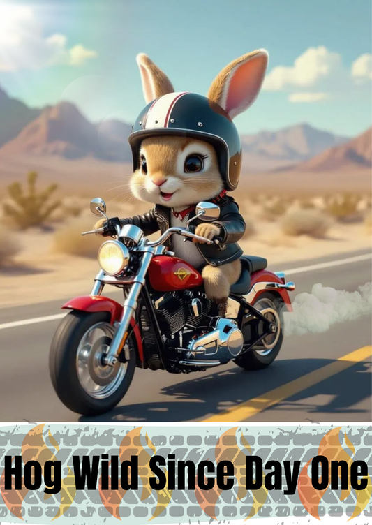 Hog Wild Since Day One – Customisable Art Print