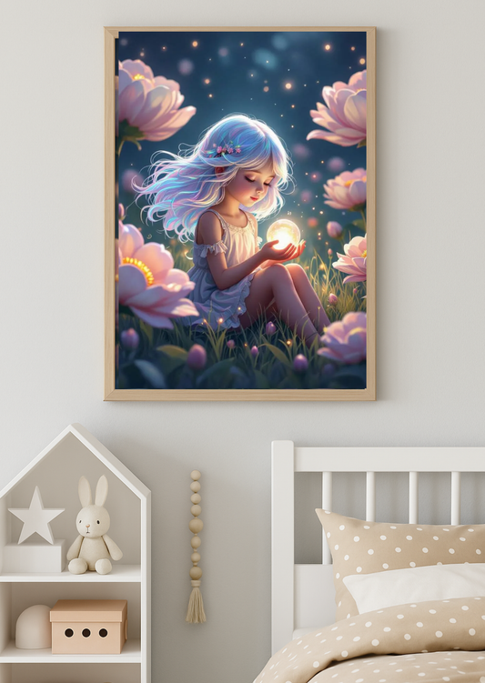 ✨ Sophie’s Room – Personalised Magical Girl Art Print
