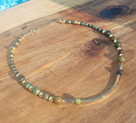 African Turquoise Necklace - Daonna Designs