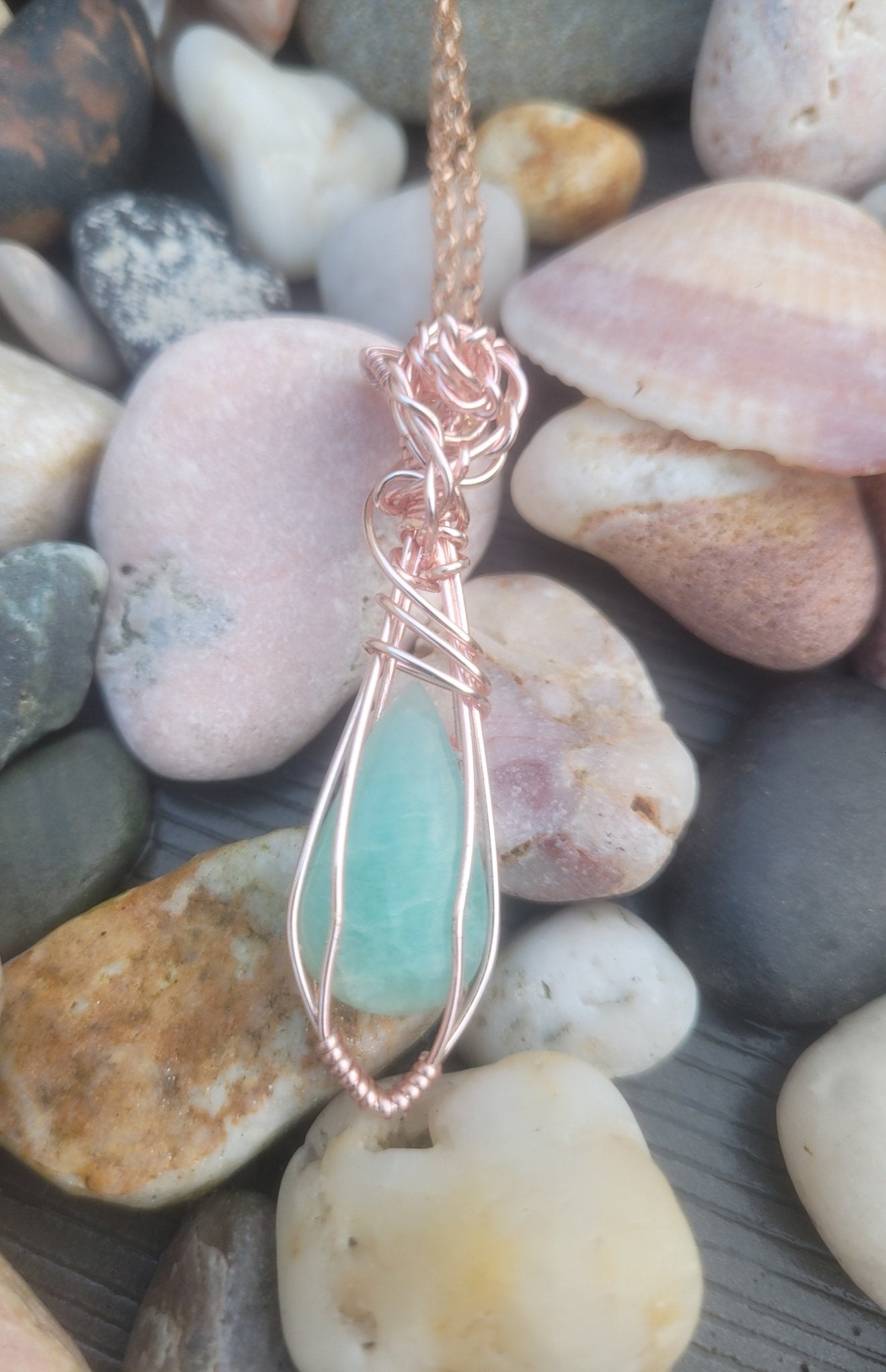 Amazonite in Rose Gold - Daonna Designs