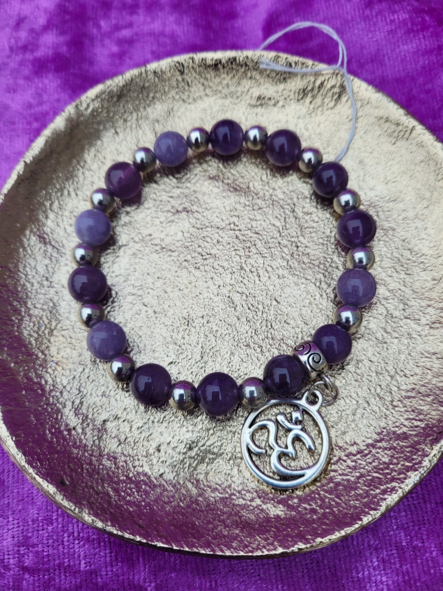 Amethyst Ohm Bracelet - Daonna Designs